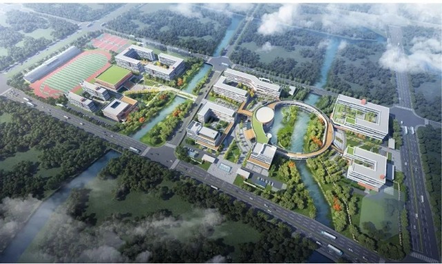 鄞州職業(yè)高級中學遷建項目效果圖 寧波市教育局供圖.jpg